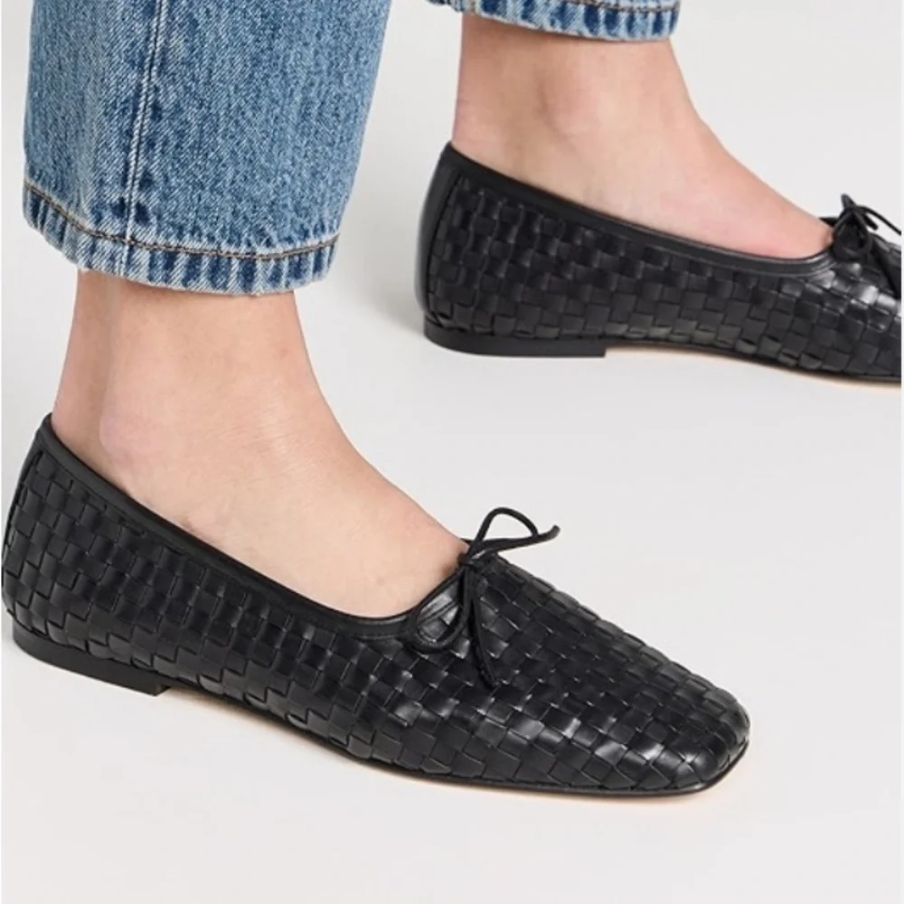 Freda Salvador Jada Square Toe Ballet Flat-  Black Woven - size 7.5 - Picture 11 of 11